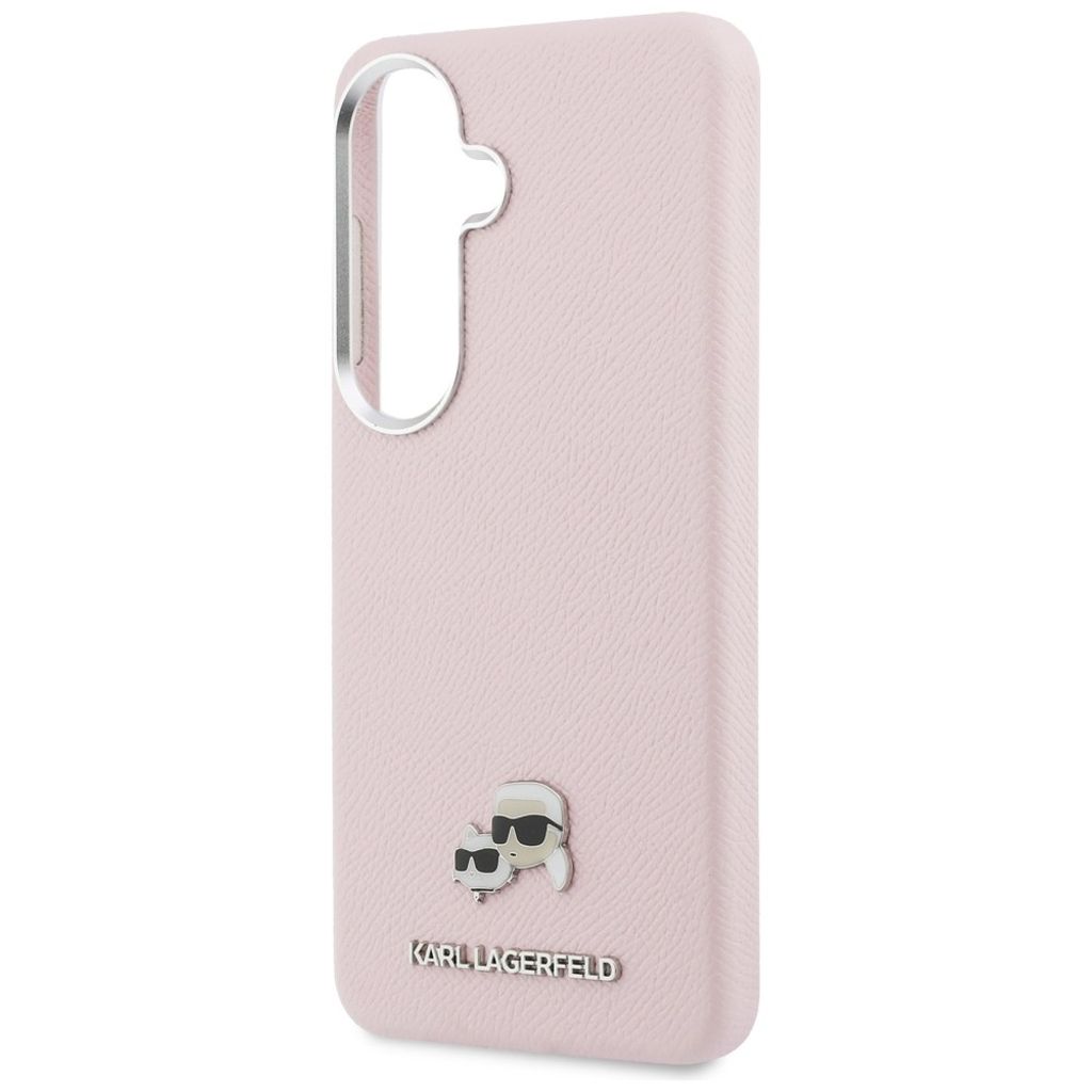 Karl Lagerfeld Saffiano KC Logo MagSafe Skal Samsung Galaxy S26 Plus - Rosa