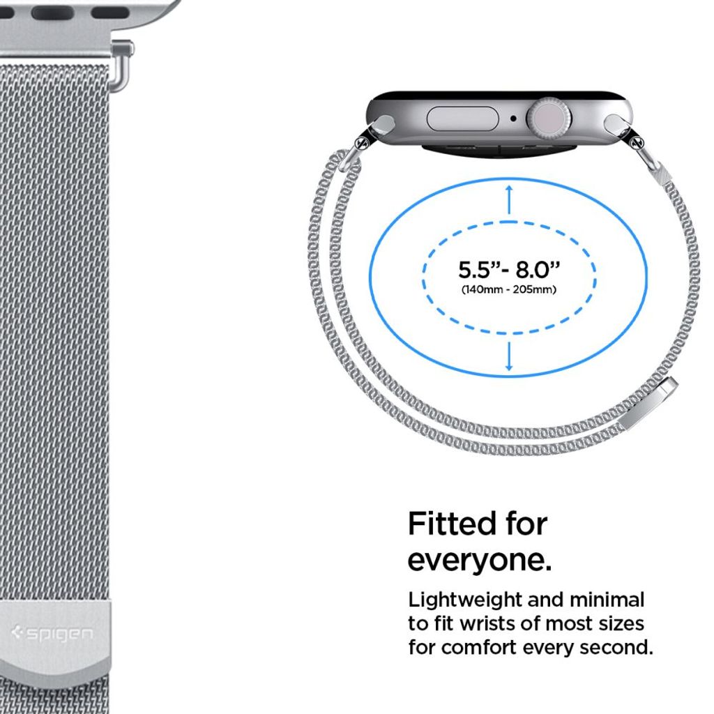 Spigen WBM4 Kellonranneke Apple Watch 40/41/42mm - Hopea