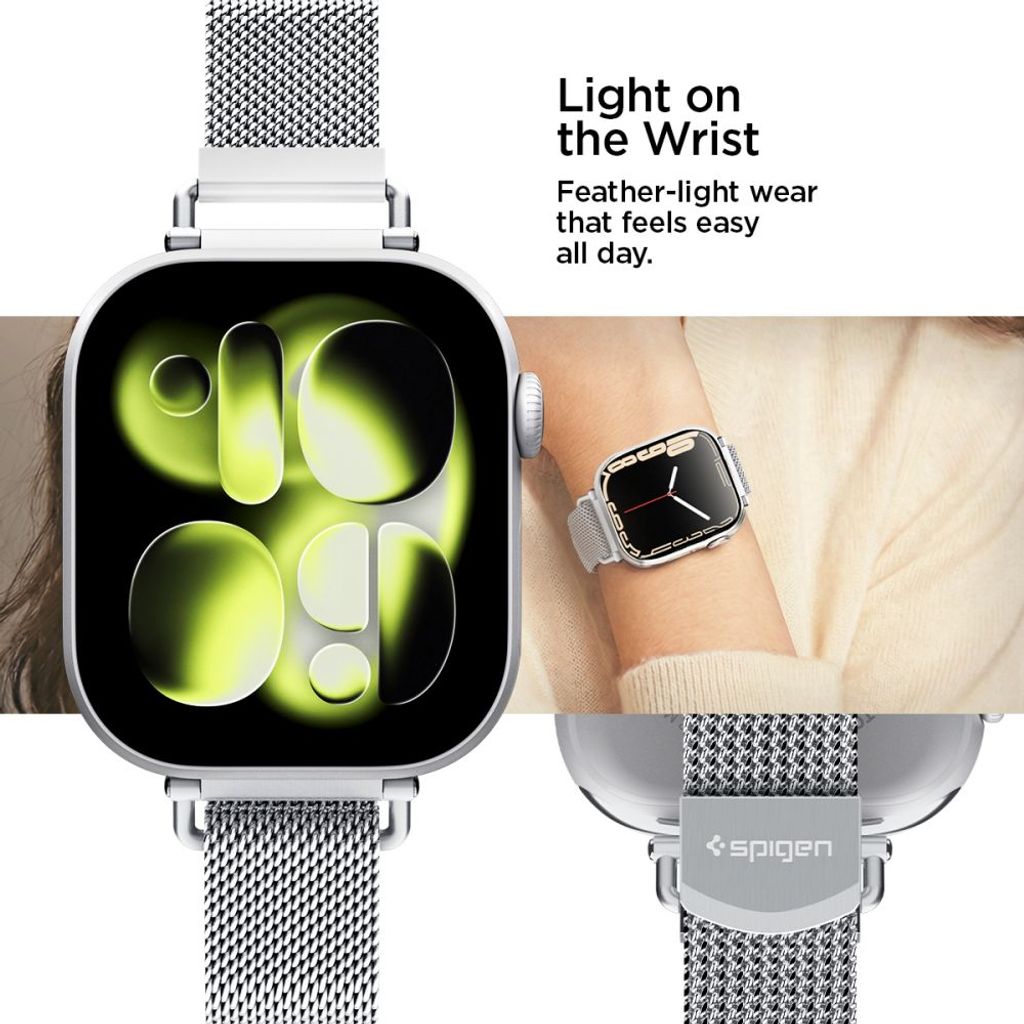 Spigen WBM4 Kellonranneke Apple Watch 40/41/42mm - Hopea