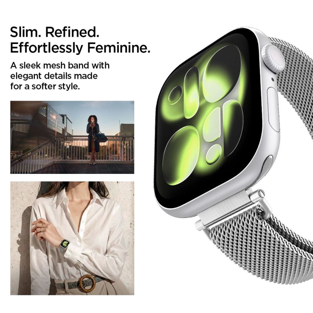Spigen WBM4 Kellonranneke Apple Watch 40/41/42mm - Hopea