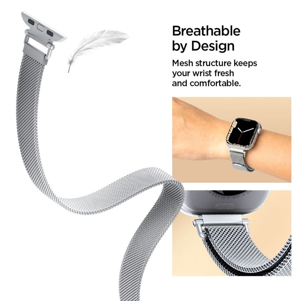 Spigen WBM4 Kellonranneke Apple Watch 40/41/42mm - Hopea