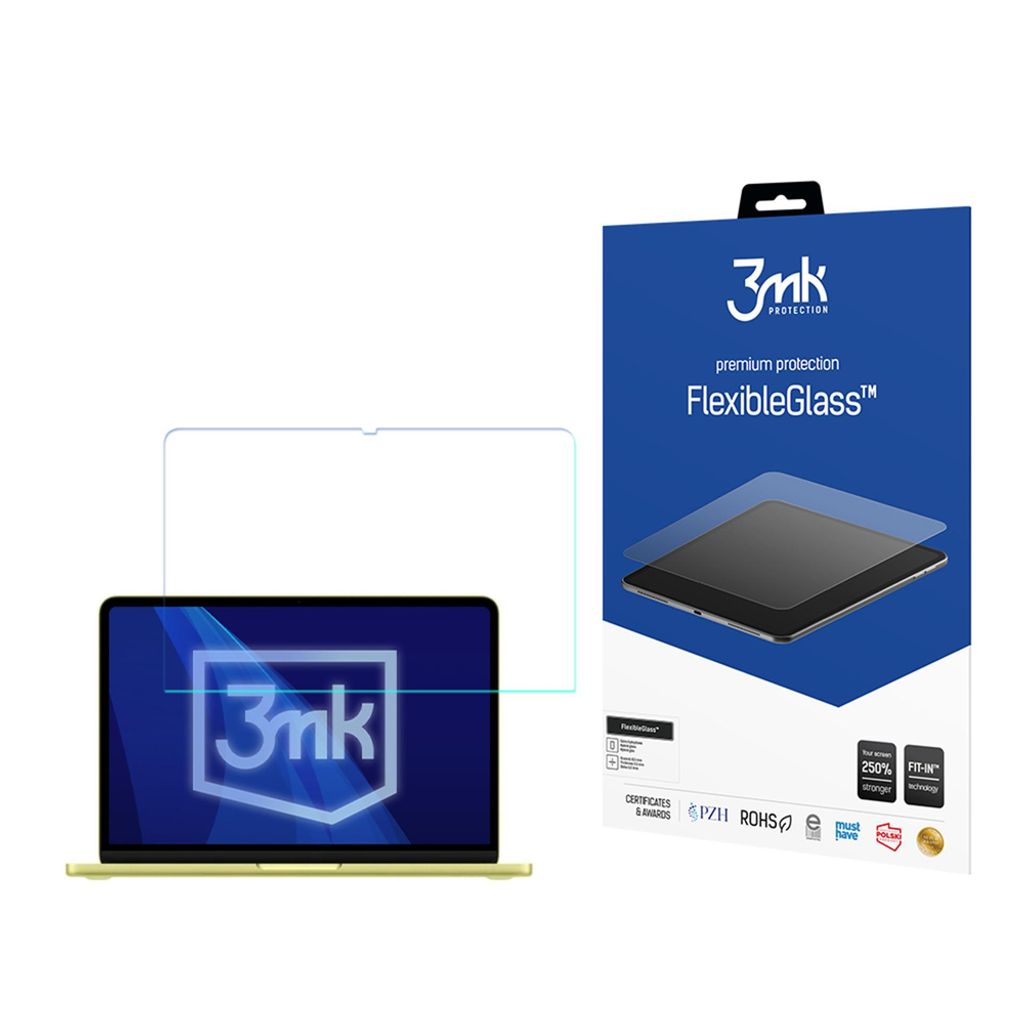 3mk Apple MacBook Neo Skærmbeskyttlelse Hybrid Glas - Gennemsigtig