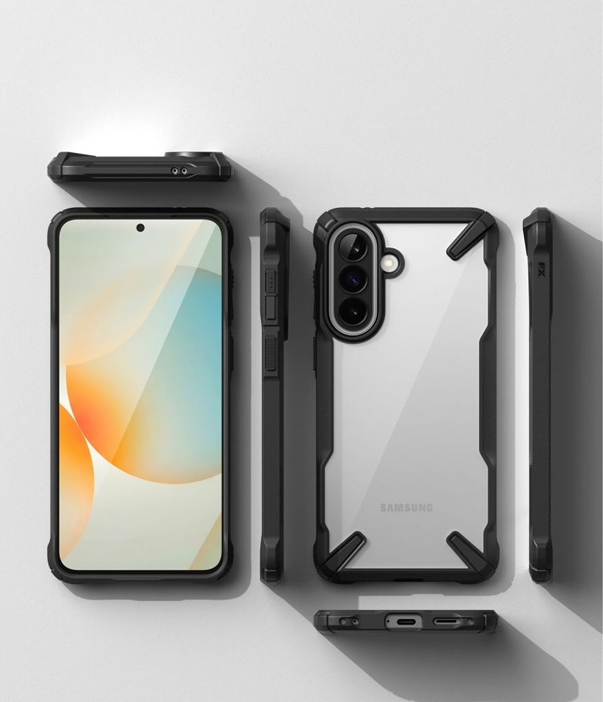 Ringke Fusion X Cover til Samsung Galaxy A57 5G  - Gennemsigtig/Sort