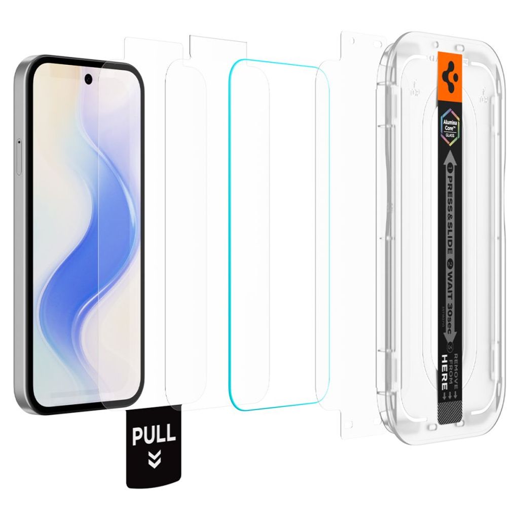 Spigen Glas.tR EZ Fit Pro 2-Pack Skjermbeskytter til Google Pixel 10A