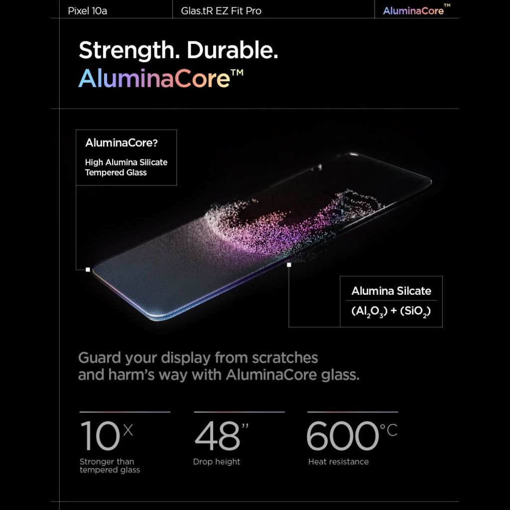 Spigen Glas.tR EZ Fit Pro 2-Pack Skjermbeskytter til Google Pixel 10A
