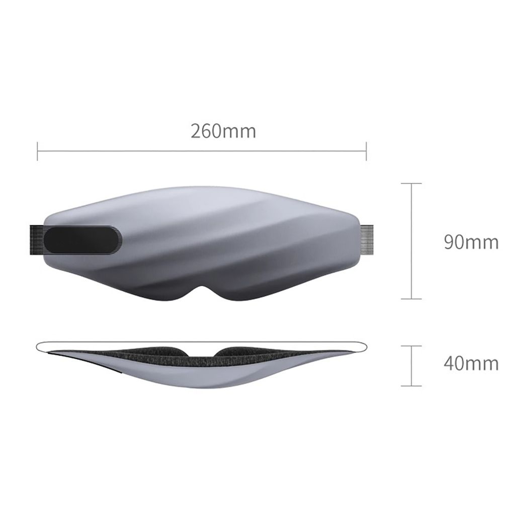 Wozinsky MSS-10 Øjenskygge Sovemaske med Memory Foam - Sort