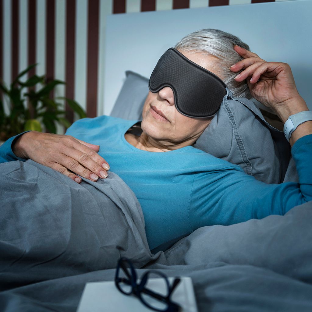 Wozinsky MSS-11 Øjenskygge Sovemaske med Memory Foam - Sort