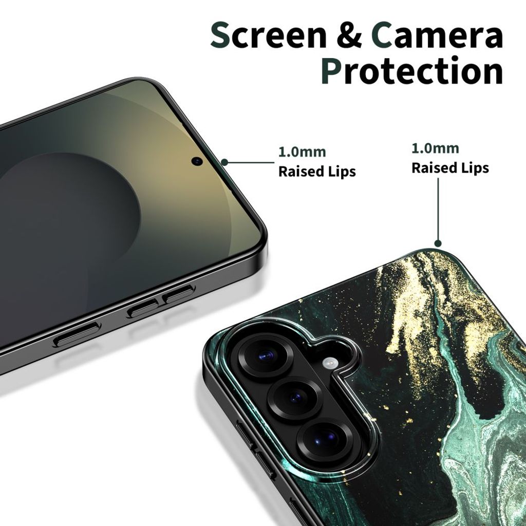 Tech-Protect Lamano MagSafe Skal till Samsung Galaxy S26 - Svart/Grön