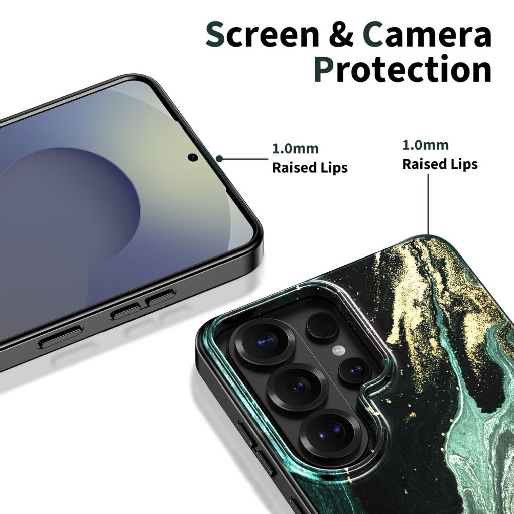 Tech-Protect Lamano MagSafe Skal till Samsung Galaxy S26 Ultra - Svart/Grön