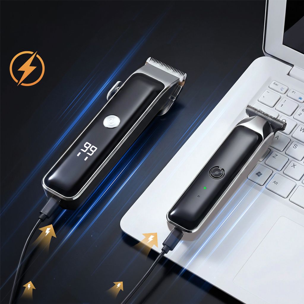 MAXGROOM ZC-F608 hårklippare med trimmer USB-C – svart
