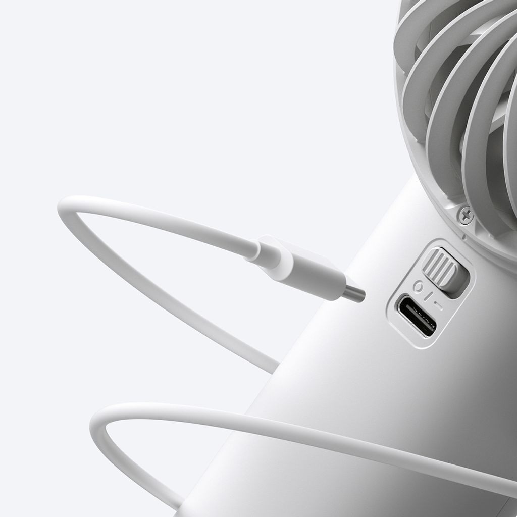 Jisulife Life4 kannettava USB-tuuletin 3600mAh – Harmaa
