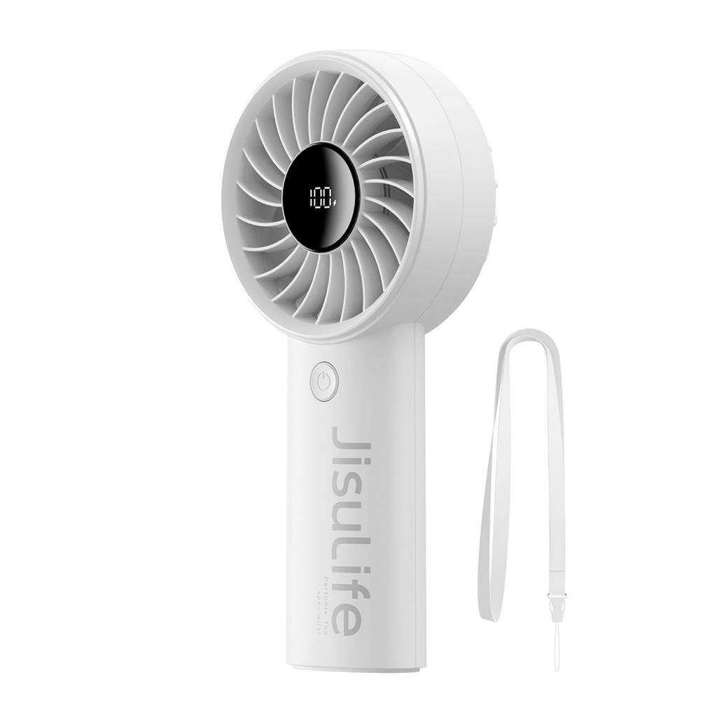 Jisulife Life4 kannettava USB-tuuletin 3600mAh – Harmaa