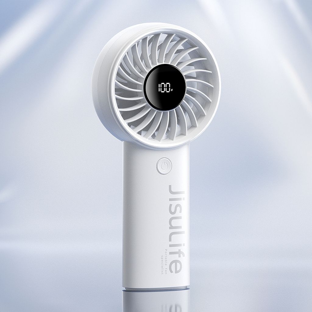 Jisulife Life4 kannettava USB-tuuletin 3600mAh – Harmaa