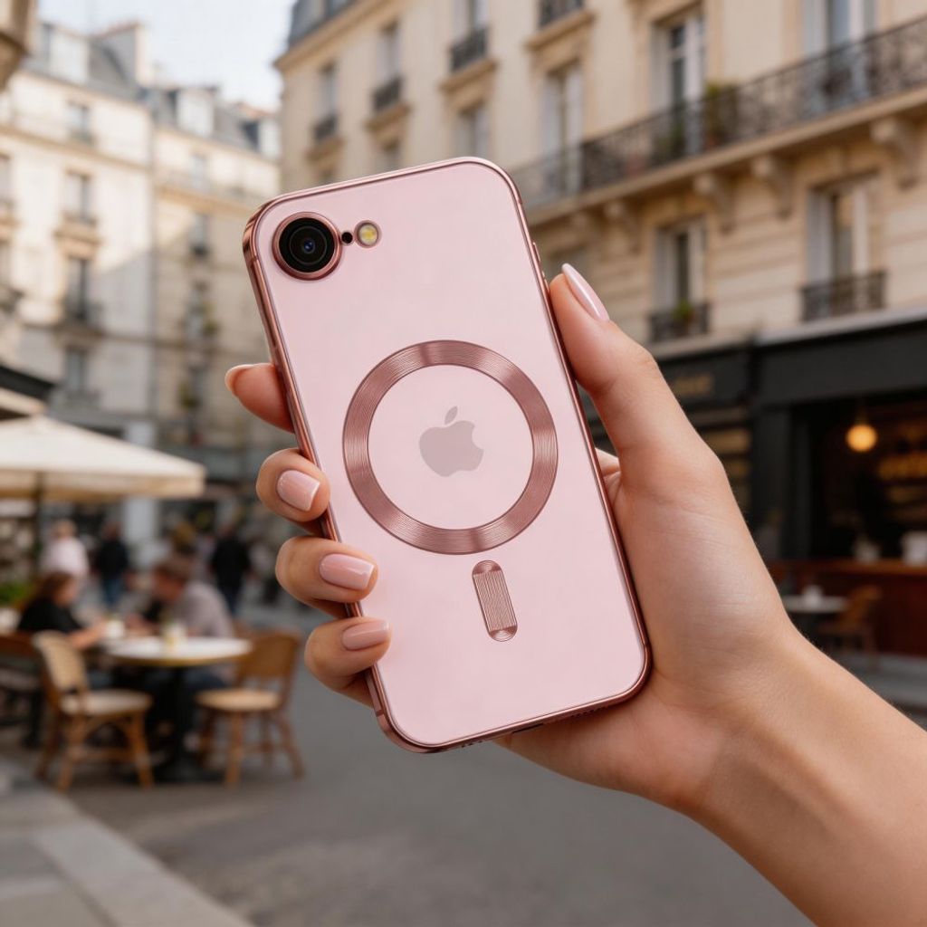 Tech-Protect iPhone 16e/17e MagSafe Deksel – Rosa