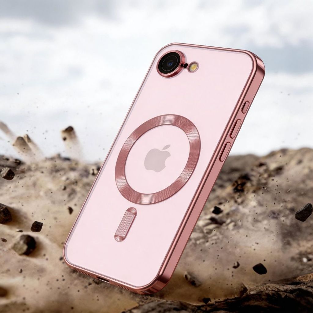 Tech-Protect iPhone 16e/17e MagSafe Deksel – Rosa