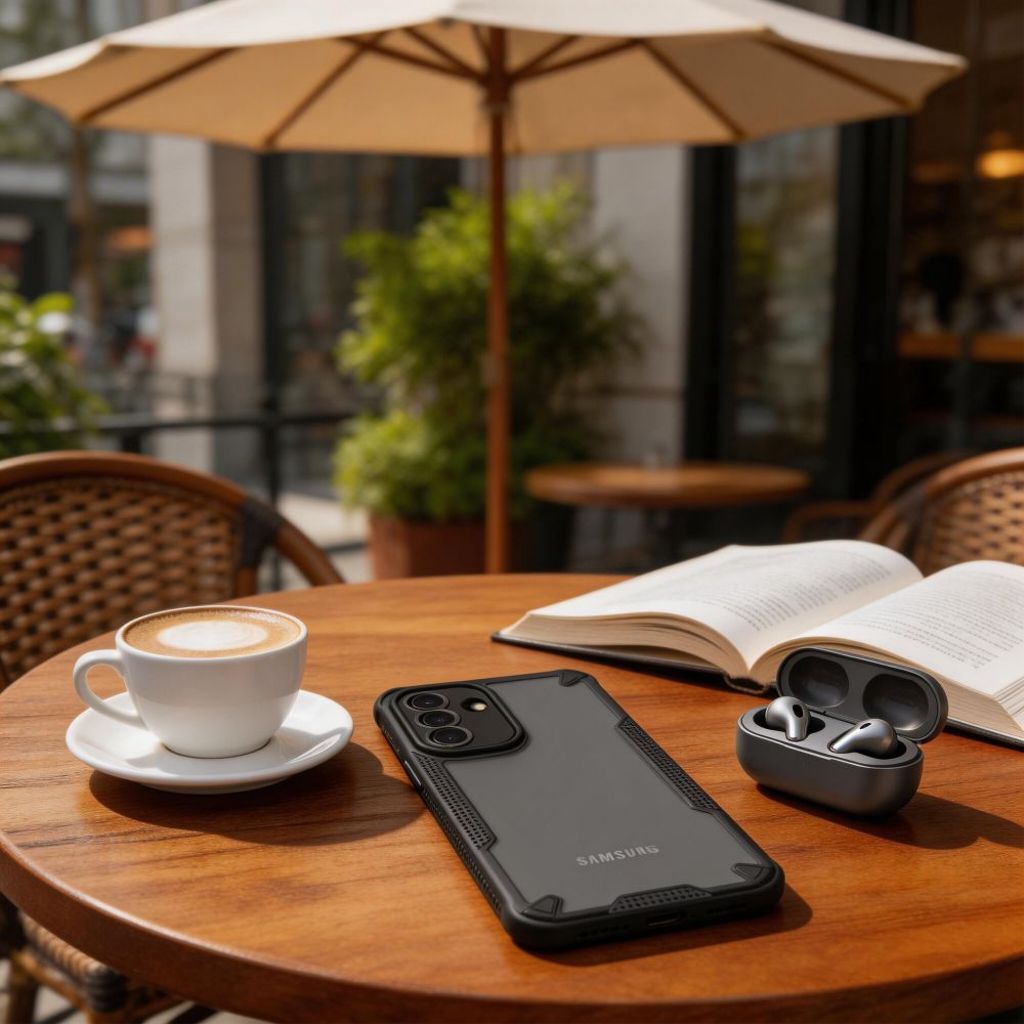 Tech-Protect Rugged Shield Cover til Samsung Galaxy A57 5G  - Sort