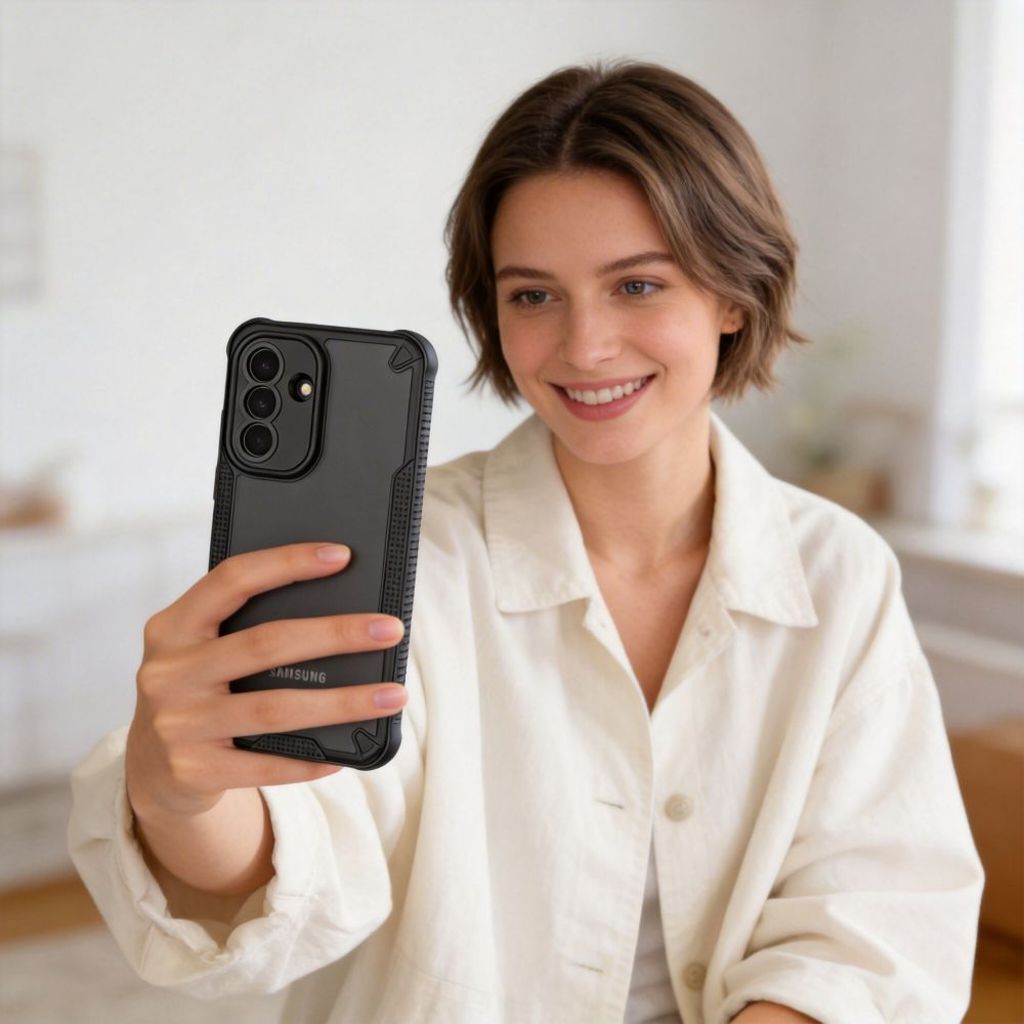 Tech-Protect Rugged Shield Cover til Samsung Galaxy A57 5G  - Sort