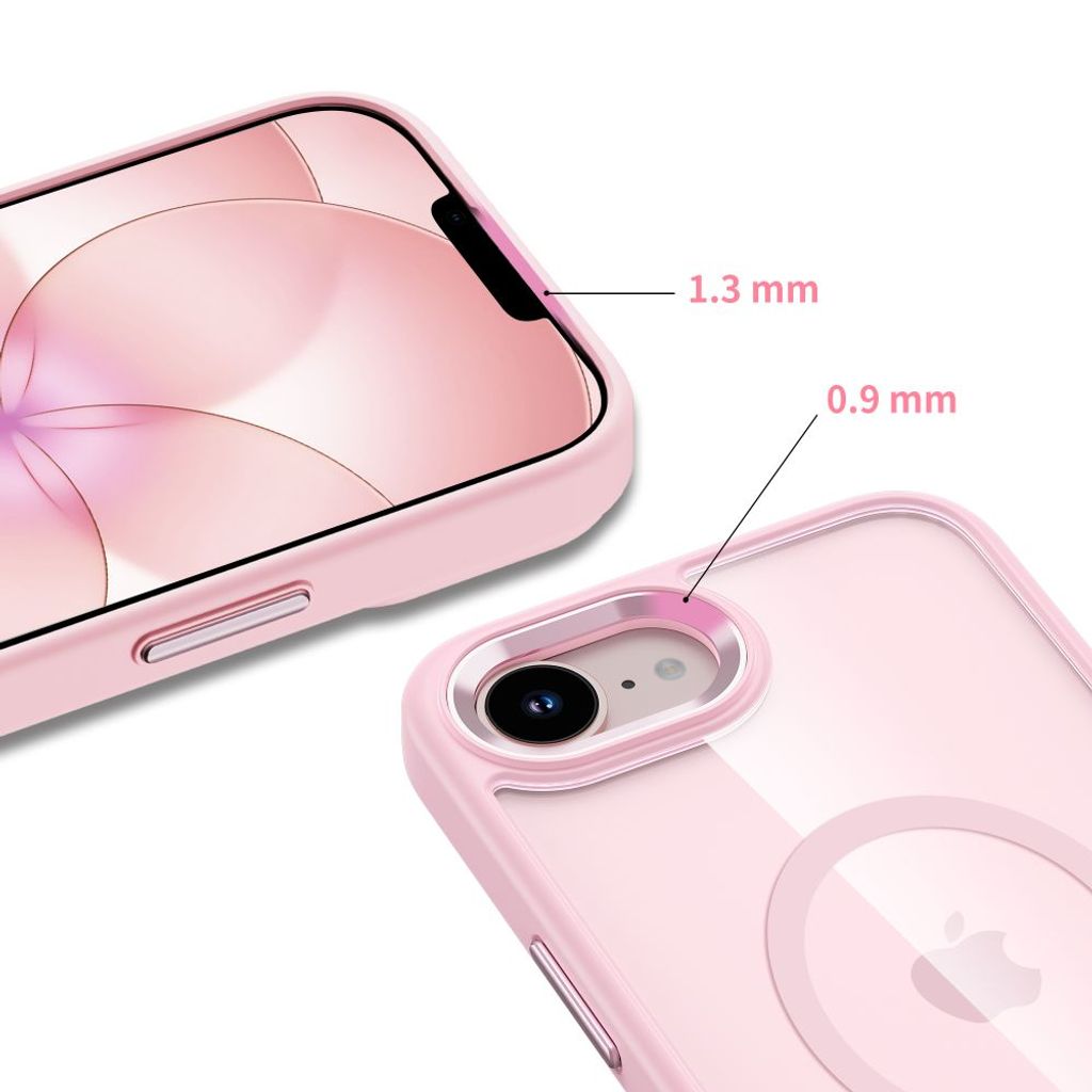 Tech-Protect iPhone 16E/17E MagSafe Deksel – Gjennomsiktig Rosa