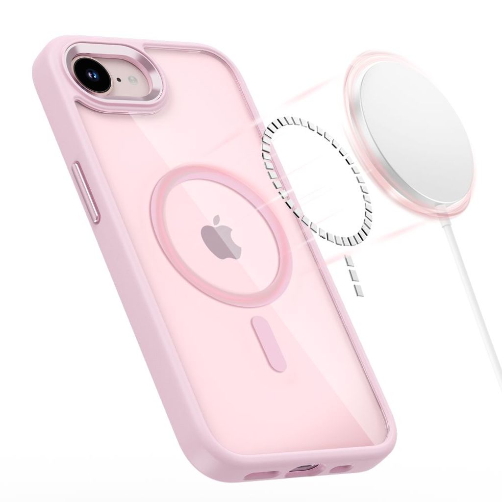 Tech-Protect iPhone 16E/17E MagSafe Deksel – Gjennomsiktig Rosa