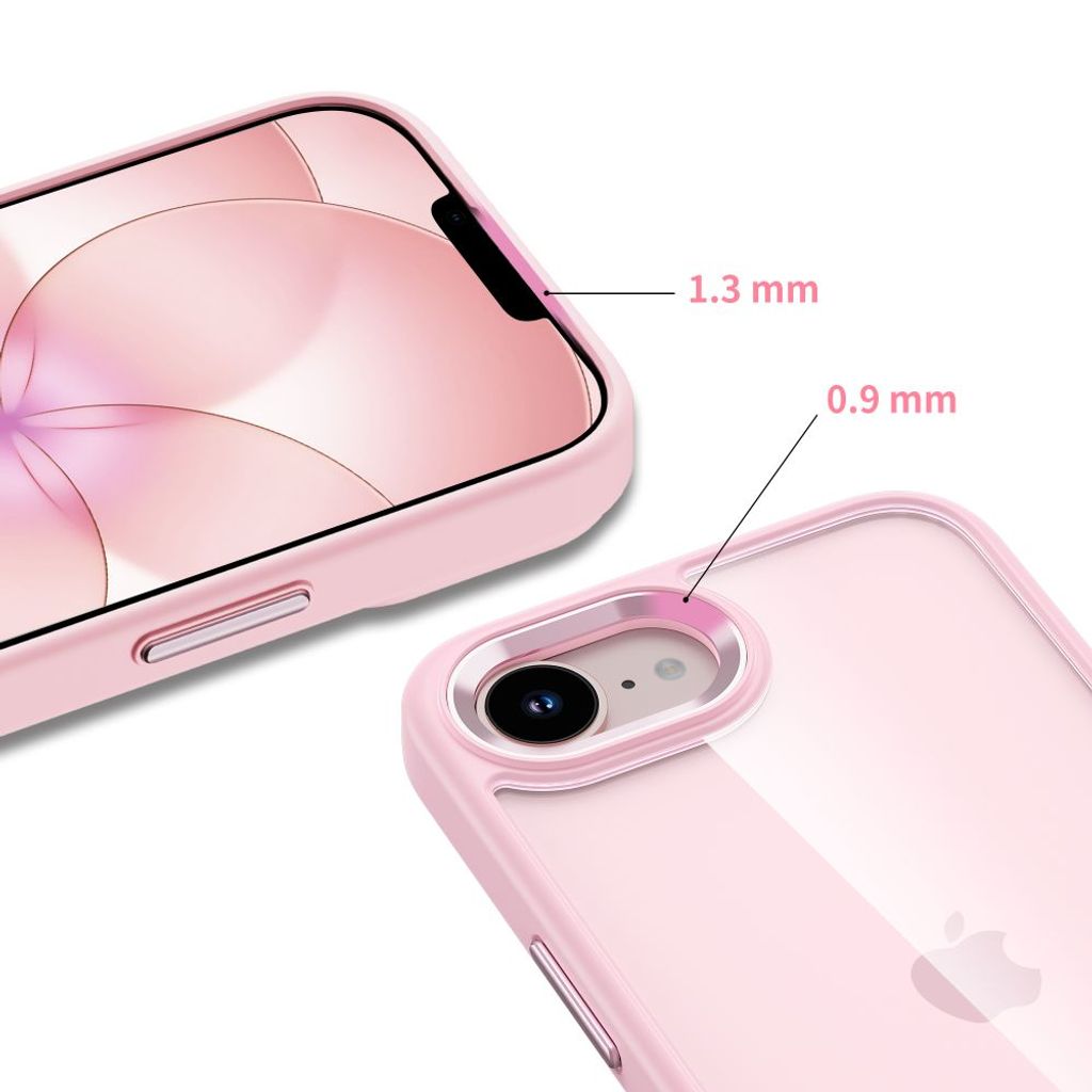 Tech-Protect iPhone 16e/17e MagSafe-kompatibelt Deksel – Gjennomsiktig Rosa