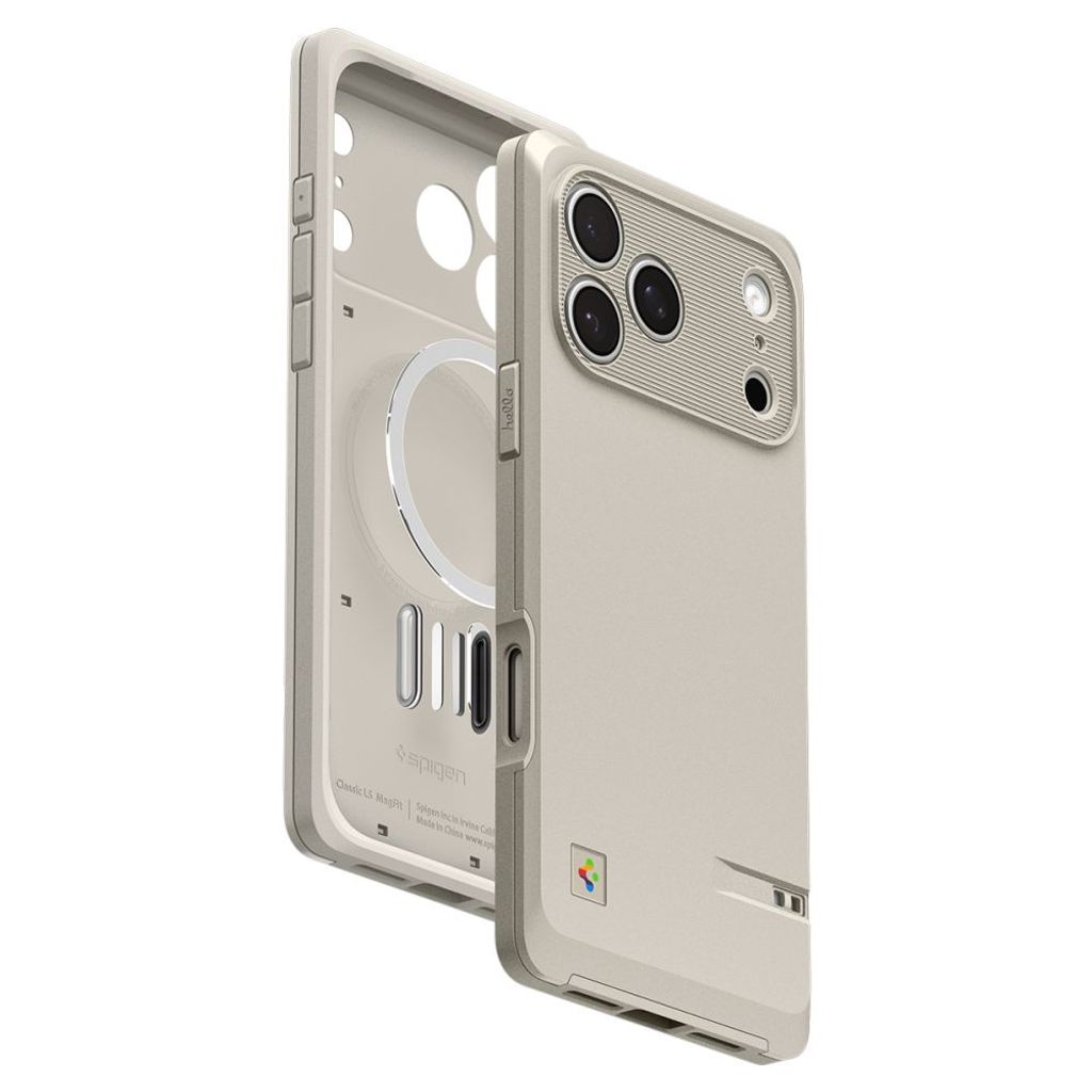 Spigen Classic LS MagSafe -kuori till iPhone 17 Pro - Beige