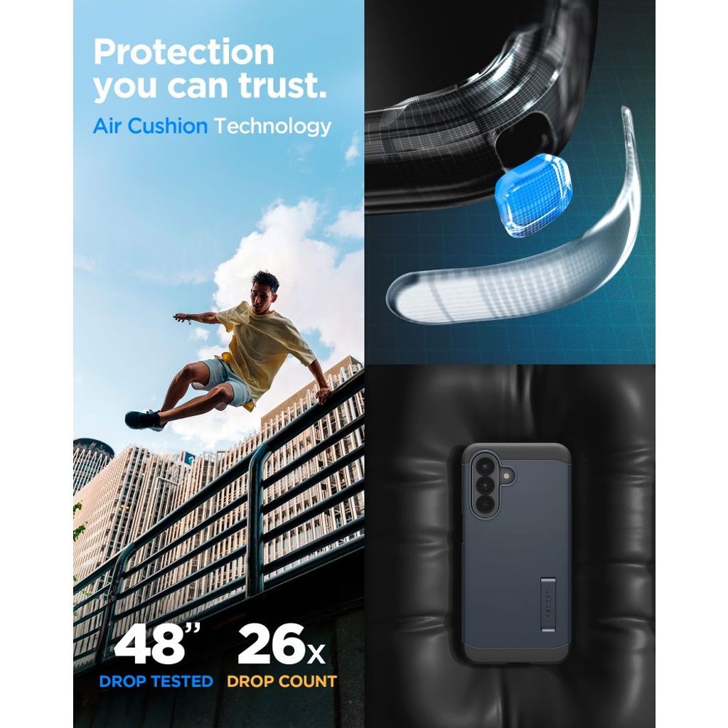 Spigen Tough Armor Cover til Samsung Galaxy A57 5G - Blå