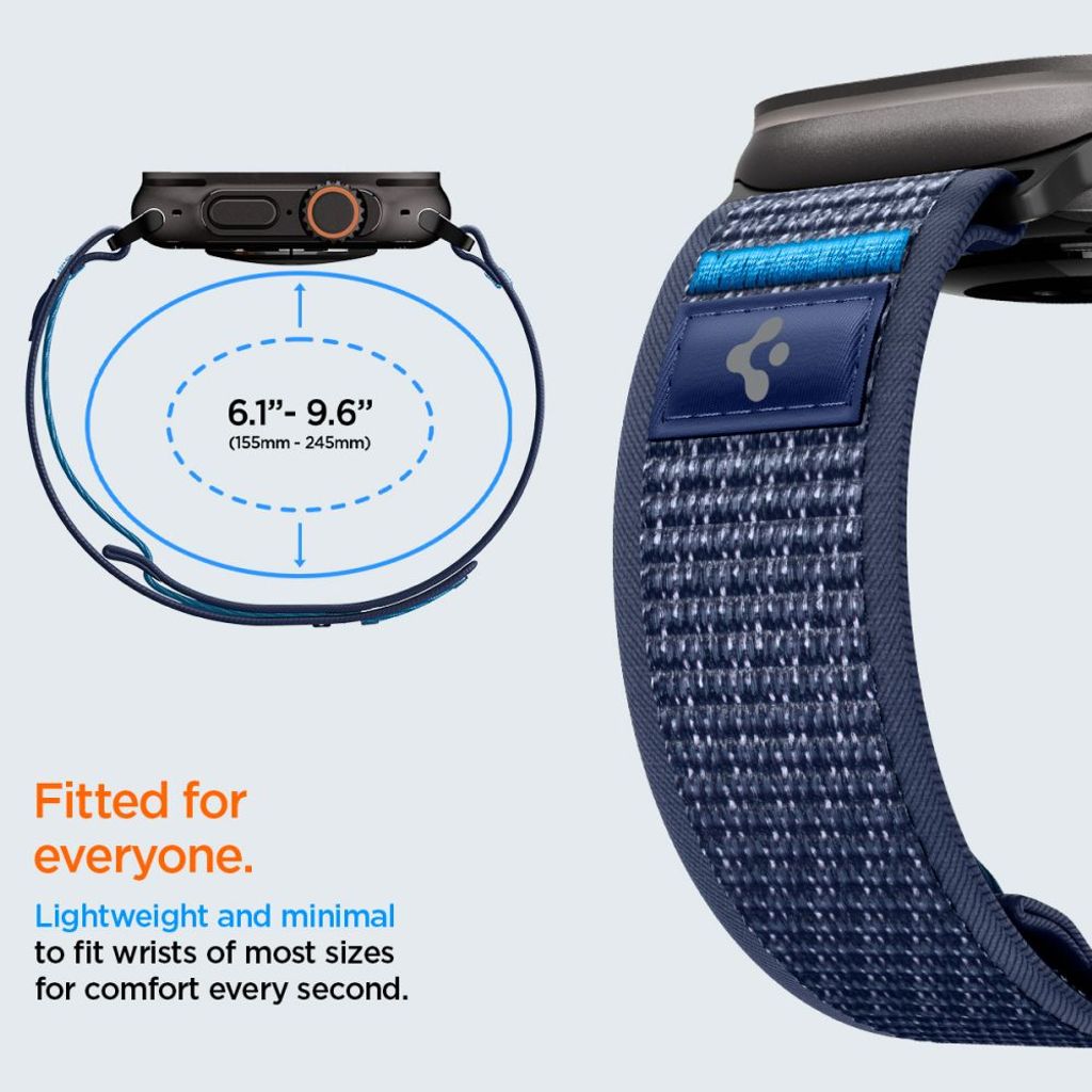 Spigen Athlex Air 2 Kellonranneke Apple Watch 44/45/46/49mm - Tummansininen