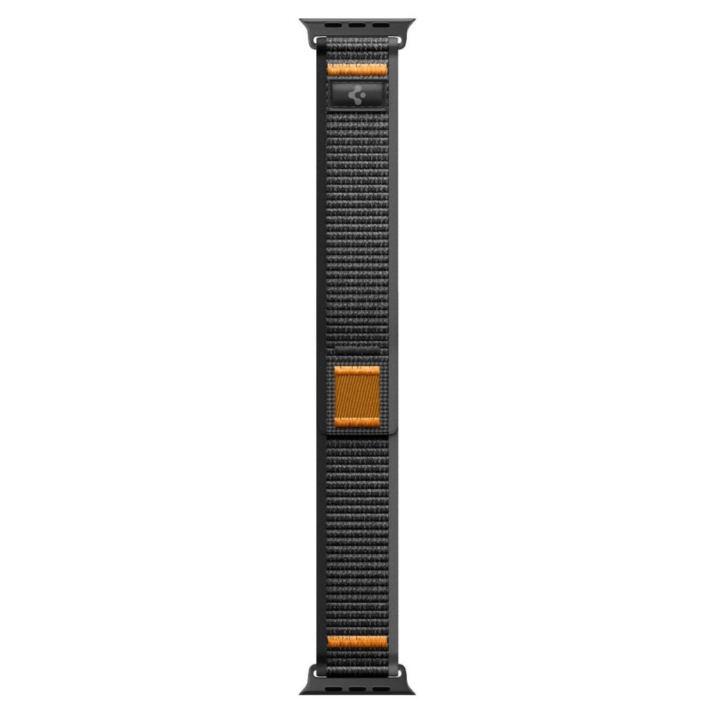 Spigen Athlex Air 2 Kellonranneke Apple Watch 44/45/46/49mm - Musta/Oranssi