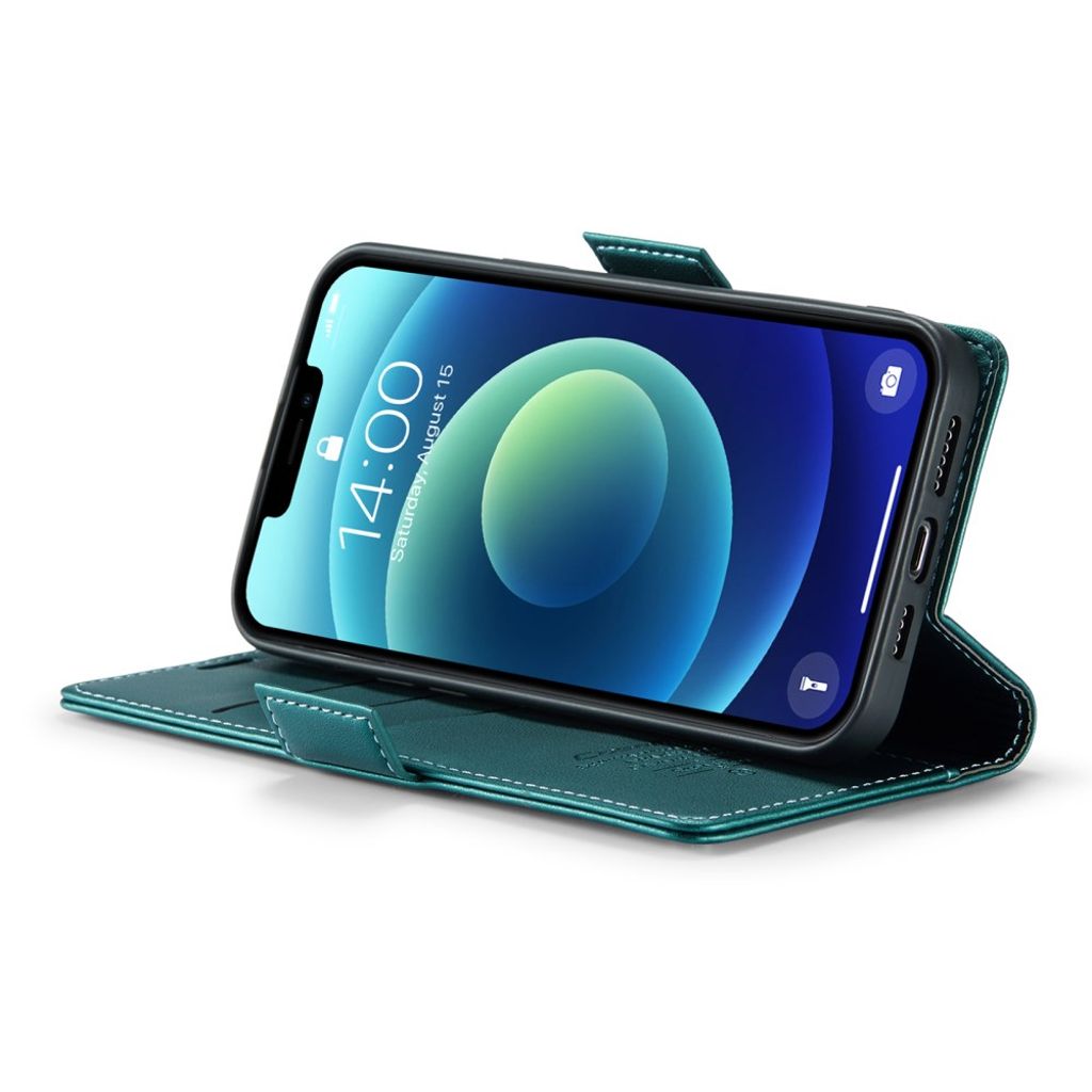 CASEME iPhone 12 / 12 Pro Etui med Kortplads - Grøn