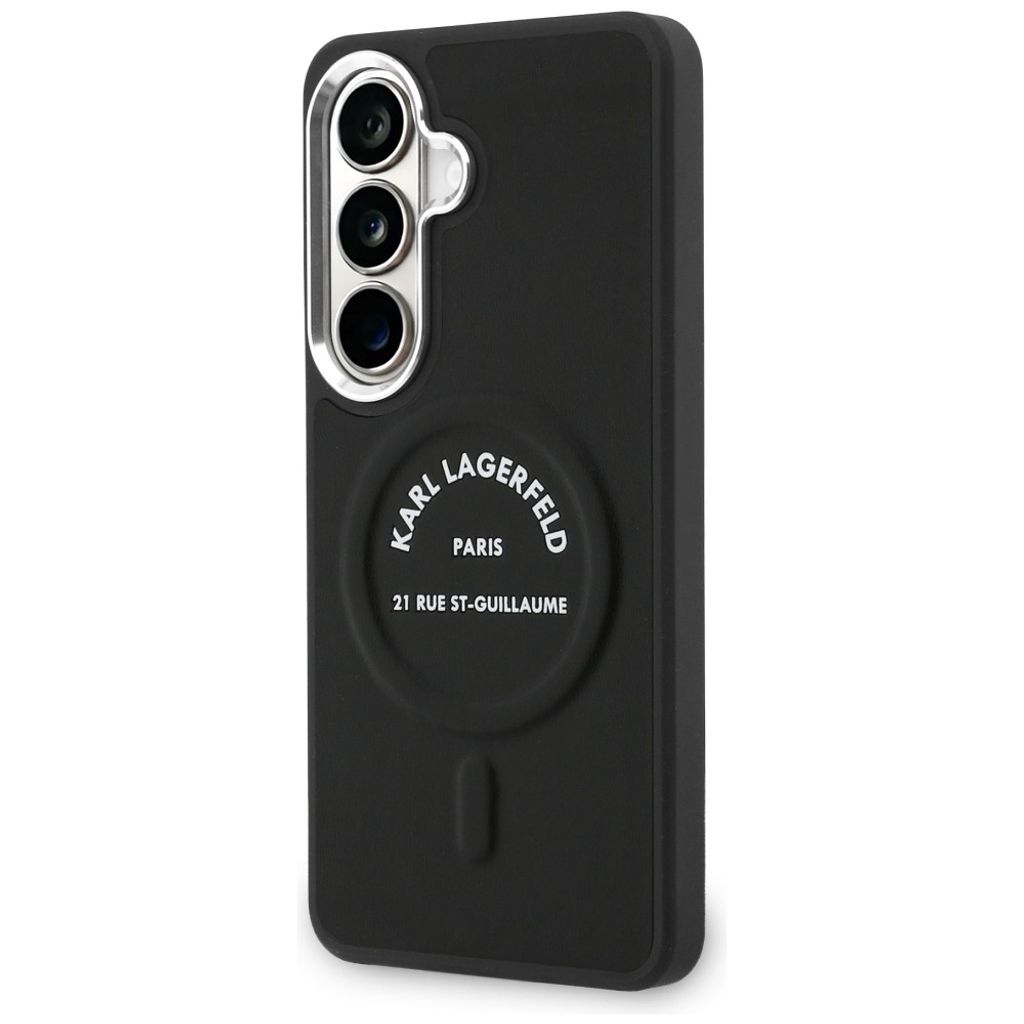 Karl Lagerfeld Embossed Ring Logo MagSafe Skal Samsung Galaxy S26 Plus - Svart