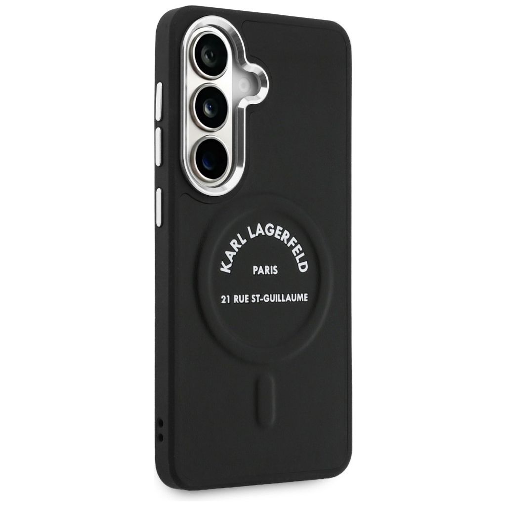 Karl Lagerfeld Embossed Ring Logo MagSafe Skal Samsung Galaxy S26 Plus - Svart