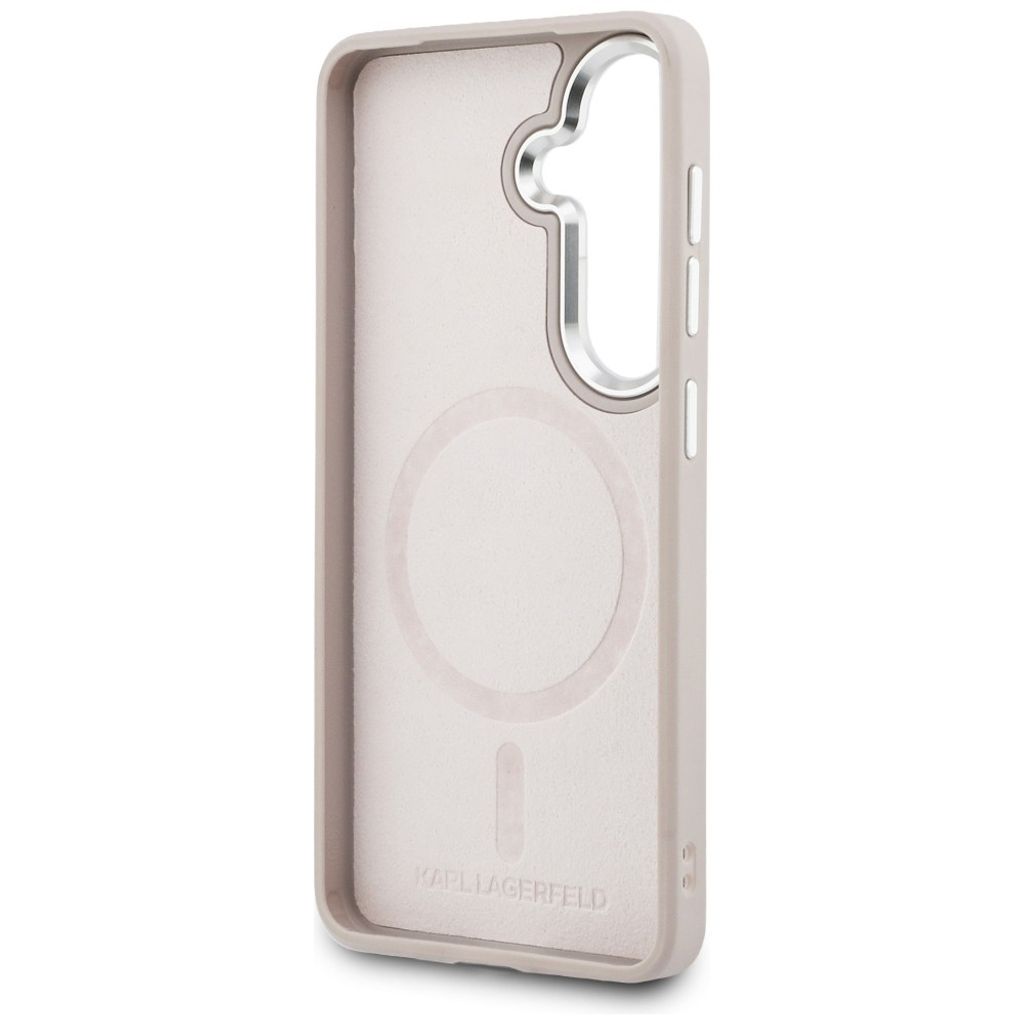 Karl Lagerfeld Embossed Ring Logo MagSafe Skal Samsung Galaxy S26 Plus - Rosa