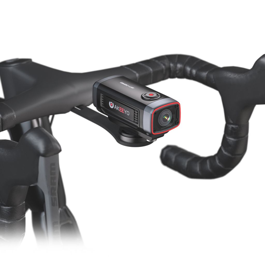 AKEEYO Kamera- og Garmin Cykelcomputer Styrbeslag - Sort