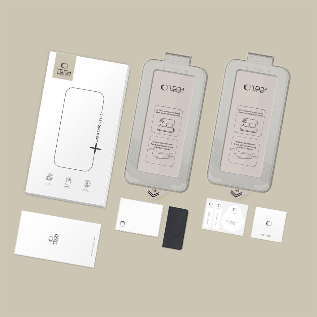 Tech-Protect Quick Set+ -linssinsuoja 2-pakkaus Samsung Galaxy S26 Plus:lle