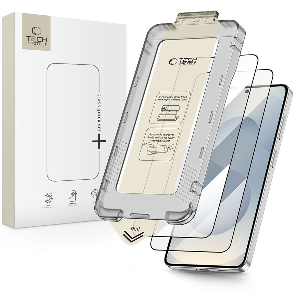 Tech-Protect Quick Set+ -linssinsuoja 2-pakkaus Samsung Galaxy S26 Plus:lle