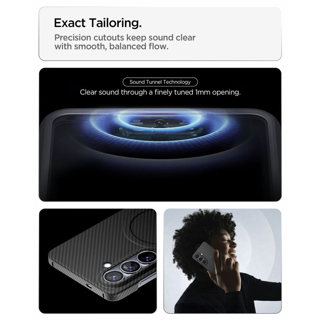 Spigen AirSkin Aramid MagSafe Skal till Samsung Galaxy S26 - Svart