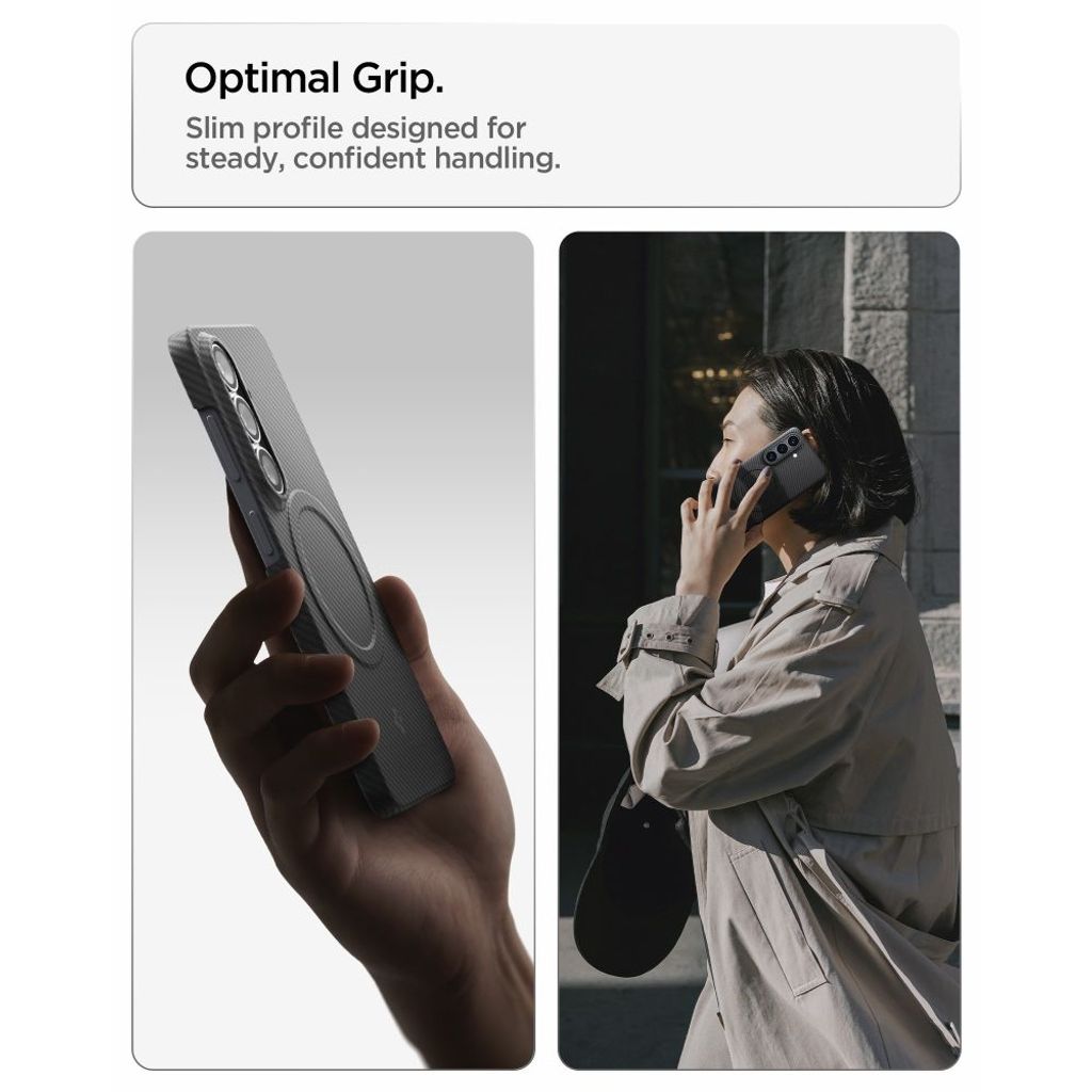 Spigen AirSkin Aramid MagSafe Skal till Samsung Galaxy S26 - Svart