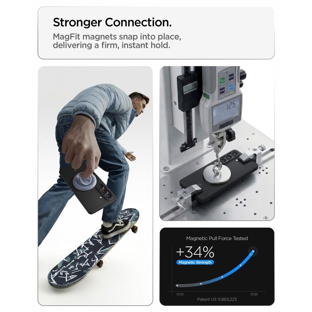 Spigen AirSkin Aramid MagSafe Skal till Samsung Galaxy S26 - Svart