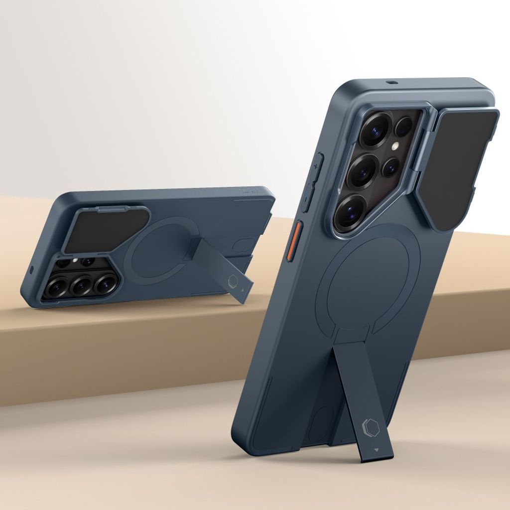 Tech-Protect Kevlar Aura MagSafe Skal till Samsung Galaxy S26 Ultra - Marinblå