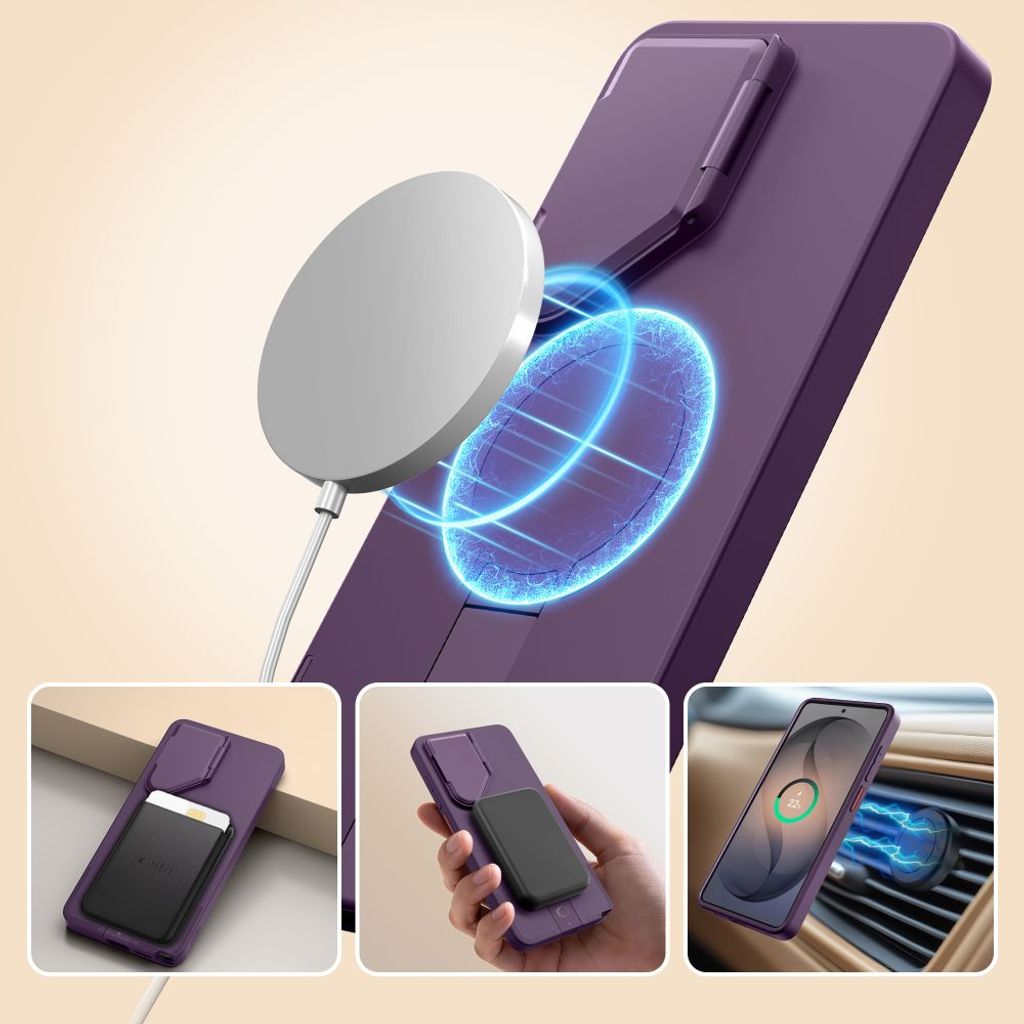 Tech-Protect Kevlar Aura MagSafe Skal till Samsung Galaxy S26 Ultra - Lila