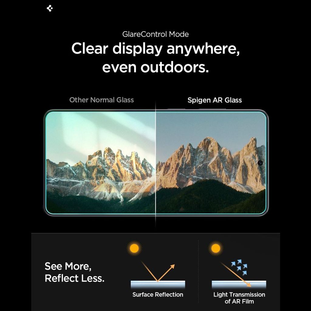 Spigen Glas.tR EZ Fit Pro Anti-reflection Skärmskydd 2-pack Samsung Galaxy S26