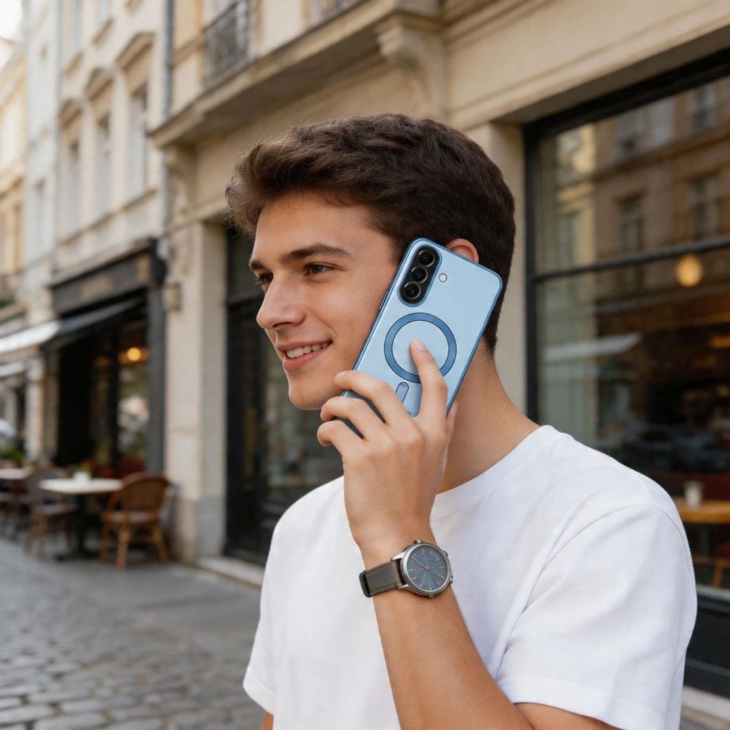 Tech-Protect Samsung Galaxy A57 5G MagSafe Deksel – Gjennomsiktig Blå