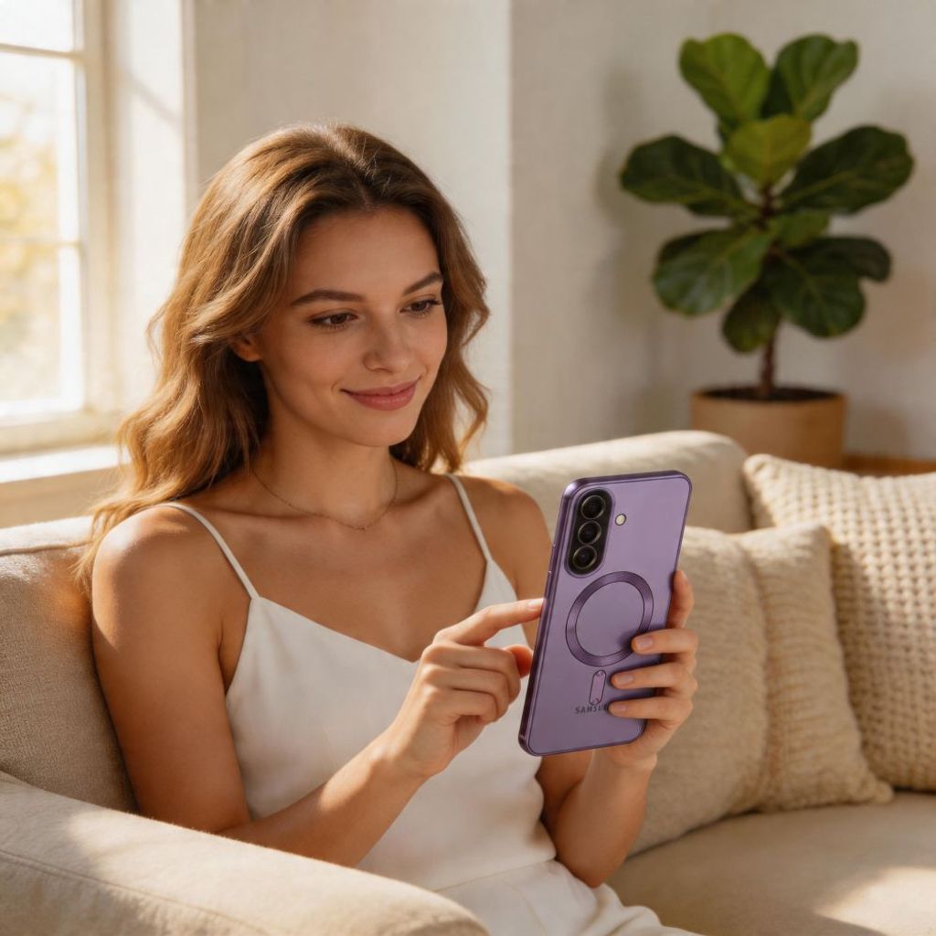 Tech-Protect Samsung Galaxy A37 5G MagSafe Deksel - Gjennomsiktig Lilla