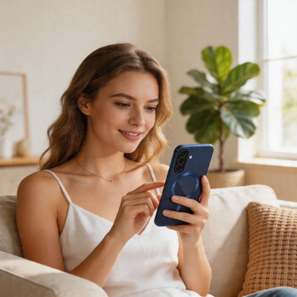 Tech-Protect Samsung Galaxy A57 5G Cover MagSafe - Gennemsigtig Blå