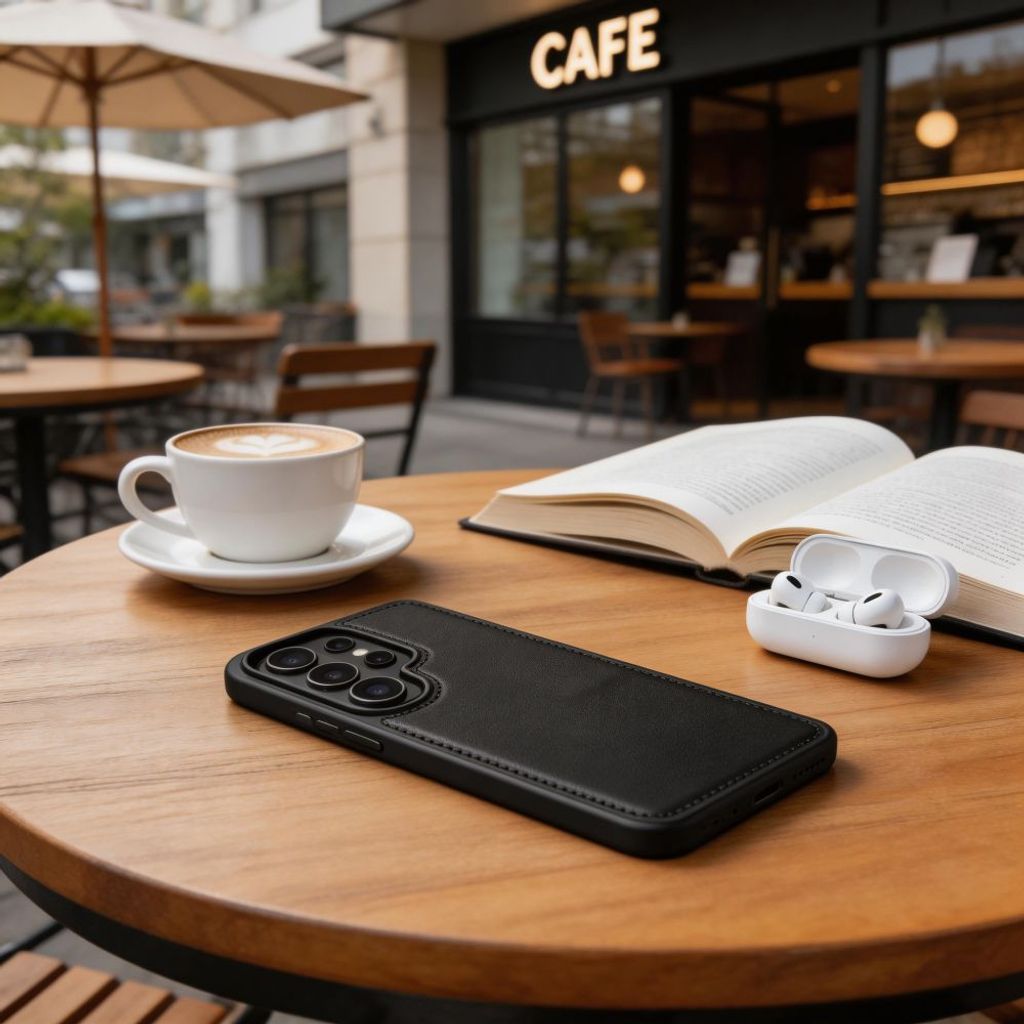 Tech-Protect Wallet MagSafe Fodral till Samsung Galaxy S26 Ultra - Matt Svart