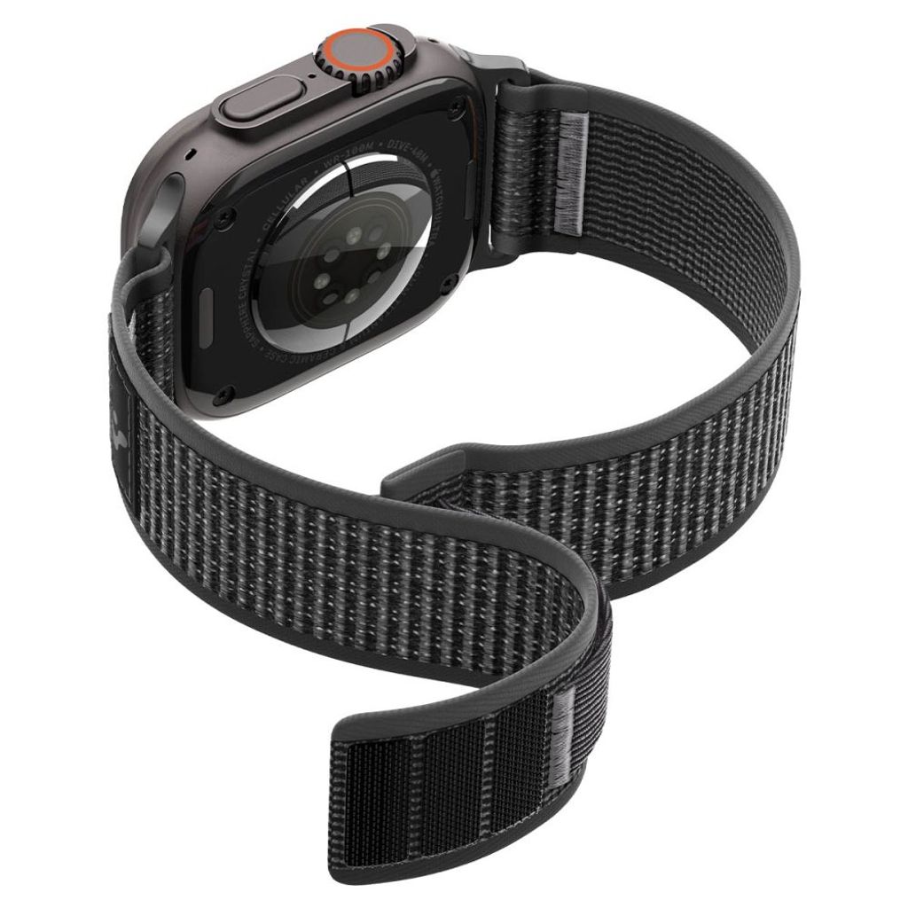 Spigen Athlex Air 2 Kellonranneke Apple Watch 44/45/46/49mm - Musta/Harmaa