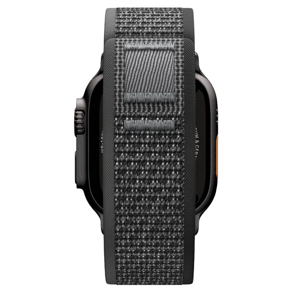 Spigen Athlex Air 2 Kellonranneke Apple Watch 44/45/46/49mm - Musta/Harmaa