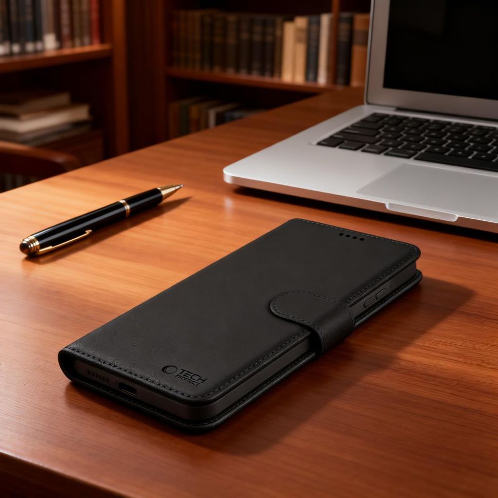 Tech-Protect Wallet MagSafe Fodral till Samsung Galaxy S26 - Matt Svart