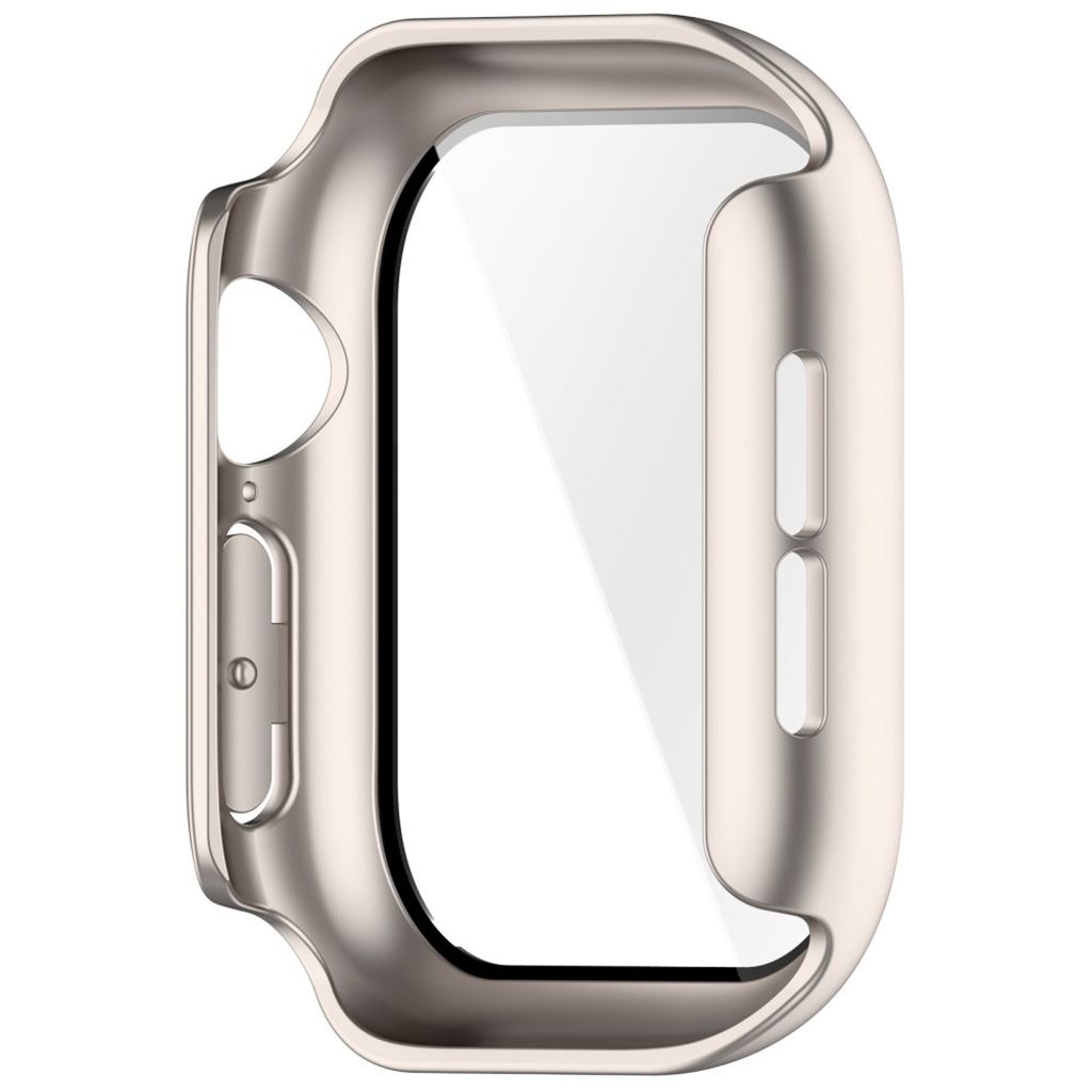 Apple Watch 12 42mm Skal med skärmskydd i härdat glas - Silver