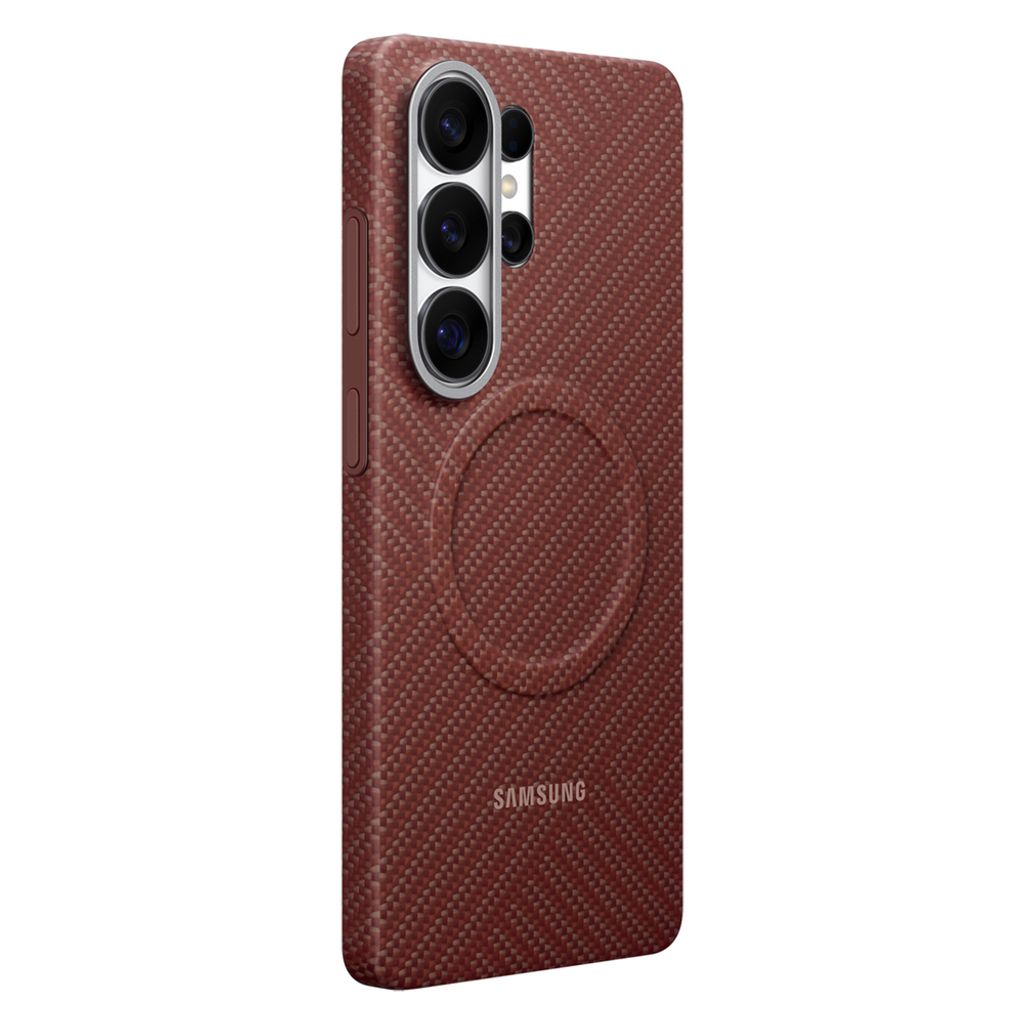 Samsung Carbon MagSafe Skal till Samsung Galaxy S26 Ultra - Röd